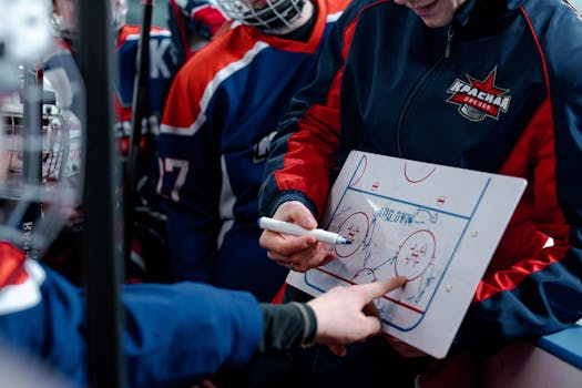 hockey players discussing trades