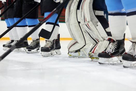 ice hockey gameplay in action