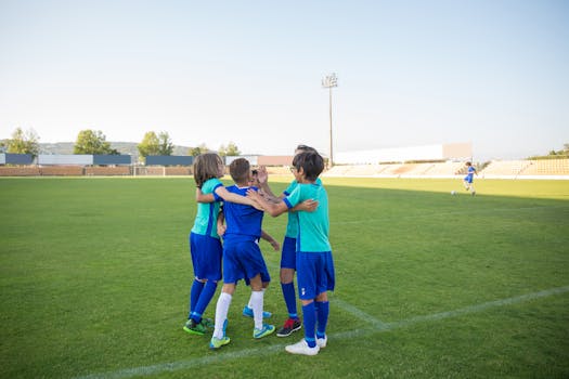 team huddling before a game